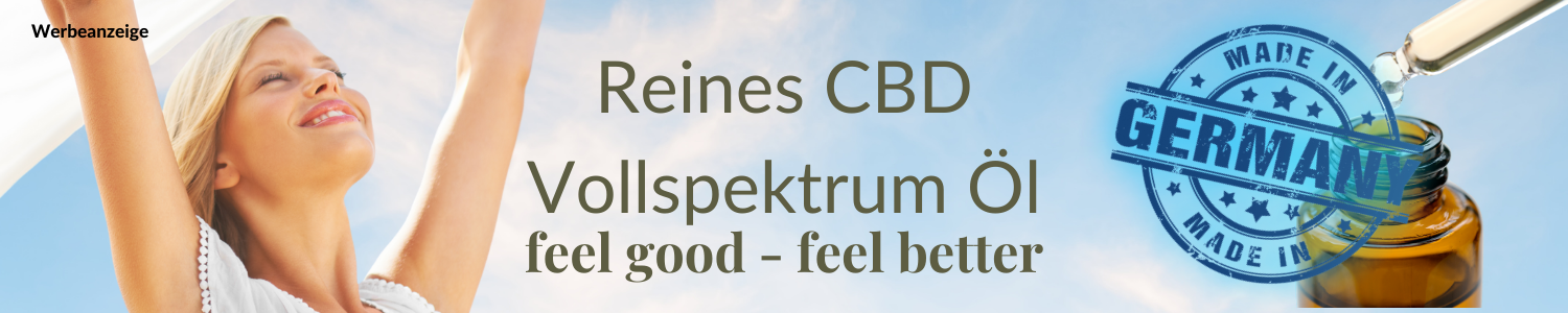 Werbeanzeige CBD Öl